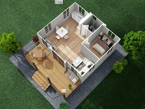 Uitbreidbaar containerhuis