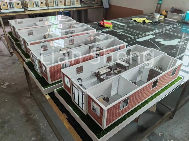 Het Expandable Container House-model is zo schattig.